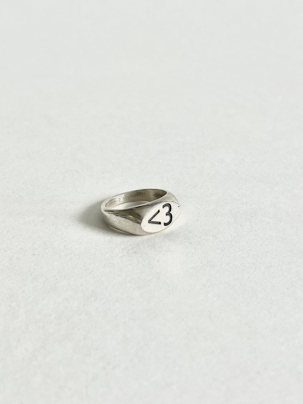 <3 Signet Ring