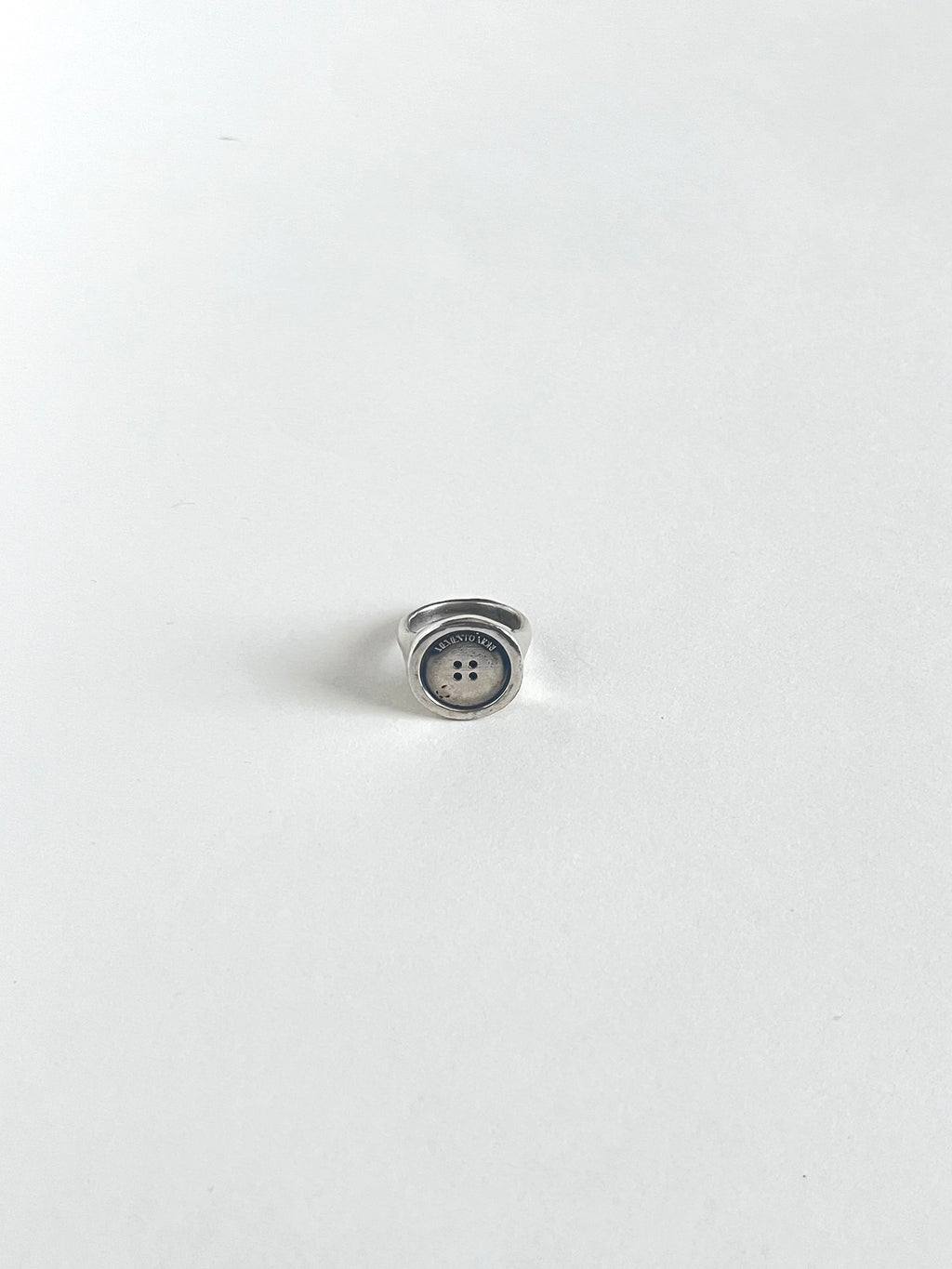 Memento Mori Button Ring