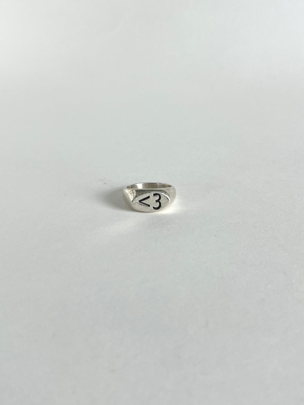 <3 Signet Ring
