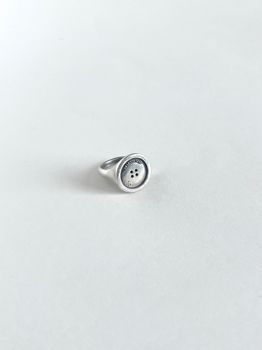 Memento Mori Button Ring