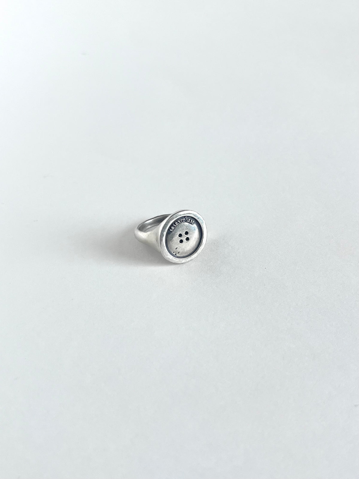 Memento Mori Button Ring